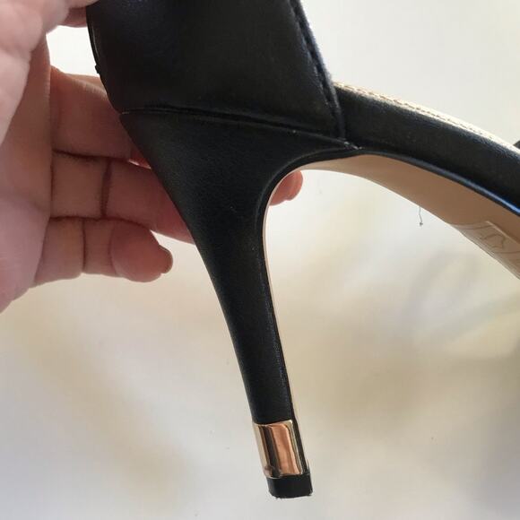 Aldo Black Strappy Shoes Heels Sandals Size 7 Torga EUC Women's Closed Toe - Picture 9 of 16